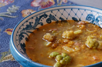 Minestra di broccolo con fregola