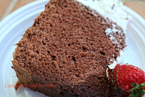 Chiffon cake al cioccolato