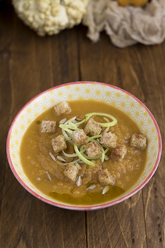 crema di zucca e porro