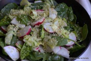 Insalata di spinacino e zucchine marinate