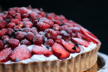 Crostata frangipane e fragoline