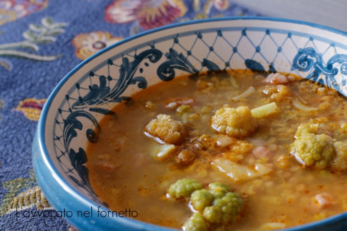 Minestra di broccolo con fregola